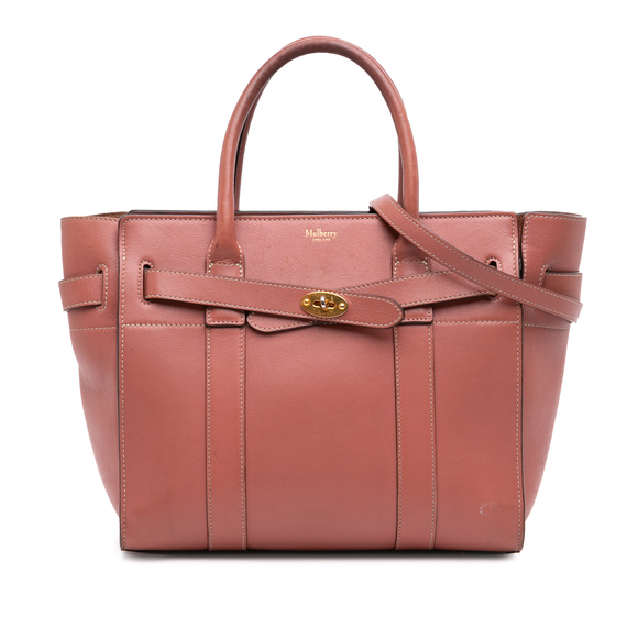 Mulberry Handbags - Pre-Loved Mulberry Small Smooth Calfskin Zipped Bayswater Satchel